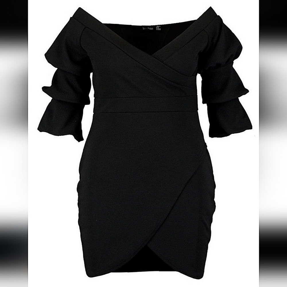 Boohoo Off The Shoulder Wrap Dress sz 20